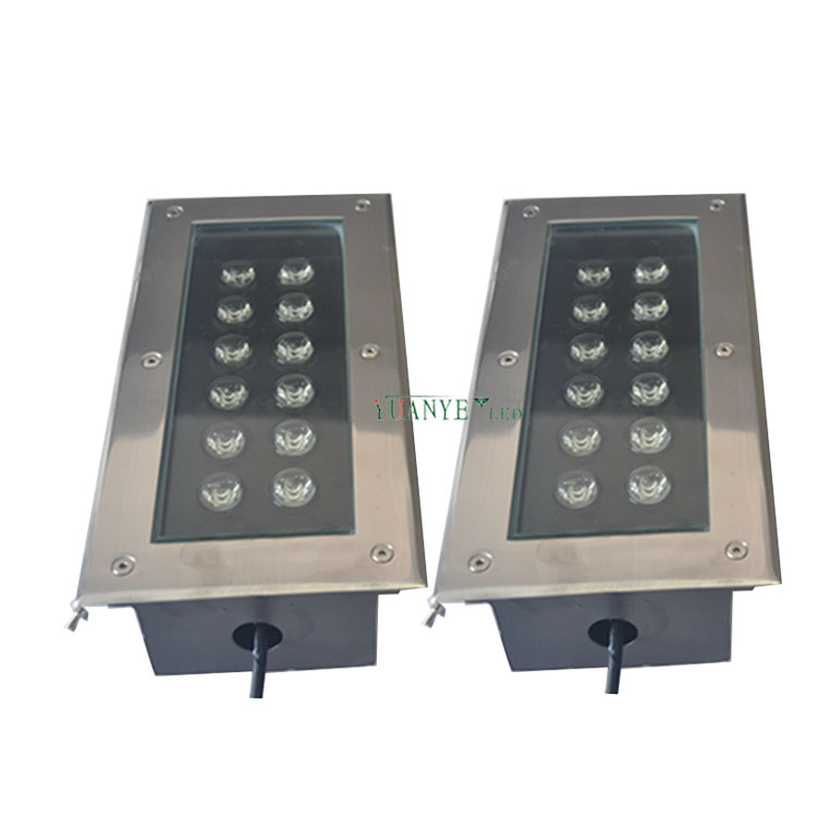 Yuanyeled - Fábrica Direct Linear Underground Lighting 12W 27W 72W Sensor de inundación Luces de inundación Cálida yy -DML003 7