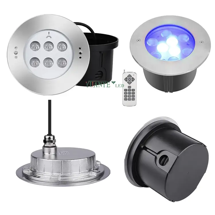Yuanyeled - Lumières LED sous-marines imperméables Multi-canaux télécarri 1