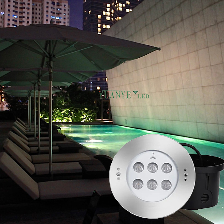 Yuanyeled - wasserdichte Unterwasser -LED -Leuchten Multi -Kanal -Fernbedienung Zigbee3.0 Poolbeleuchtung rgbwy yy -ycdi 11