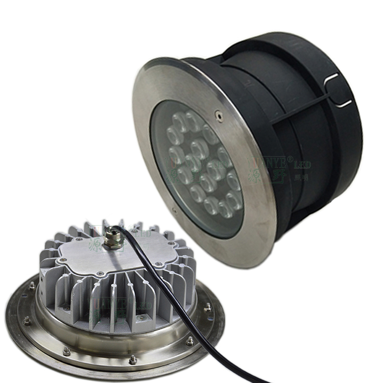 YuanyEled - 54W DMX512 LED Subwater Pool Light IP68 Fuente de tierra RGB RGBW Emprendido White White YY -SDDC 9