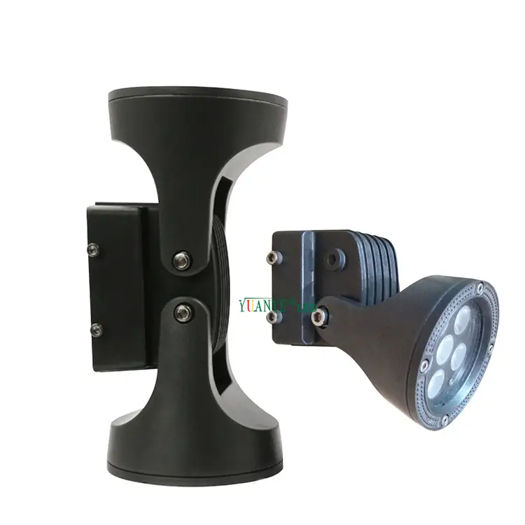 Yuanyeled - LED Wall/Ground Light 12W 24W Exterior Smart laras Single Single atau Double Head Waterproof IP65 YY -BDR008 1