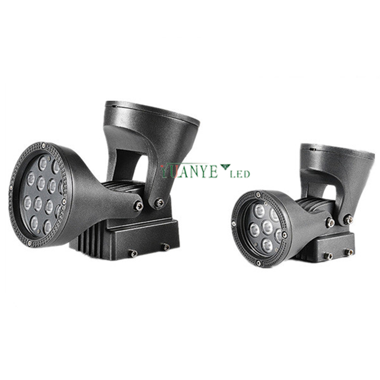 Yuanyeled - Mur à LED / lumière de terre 12W 24W extérieure intelligente réglable simple ou double tête imperméable IP65 YY-BDR008 7