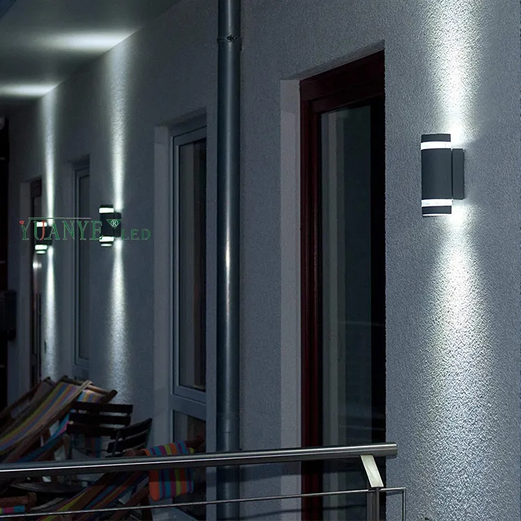 YuaNyELED -LEDアルミニウムの外装庭の壁の光装飾防水ポーチポーチ装飾ライトYY -BDS004 13