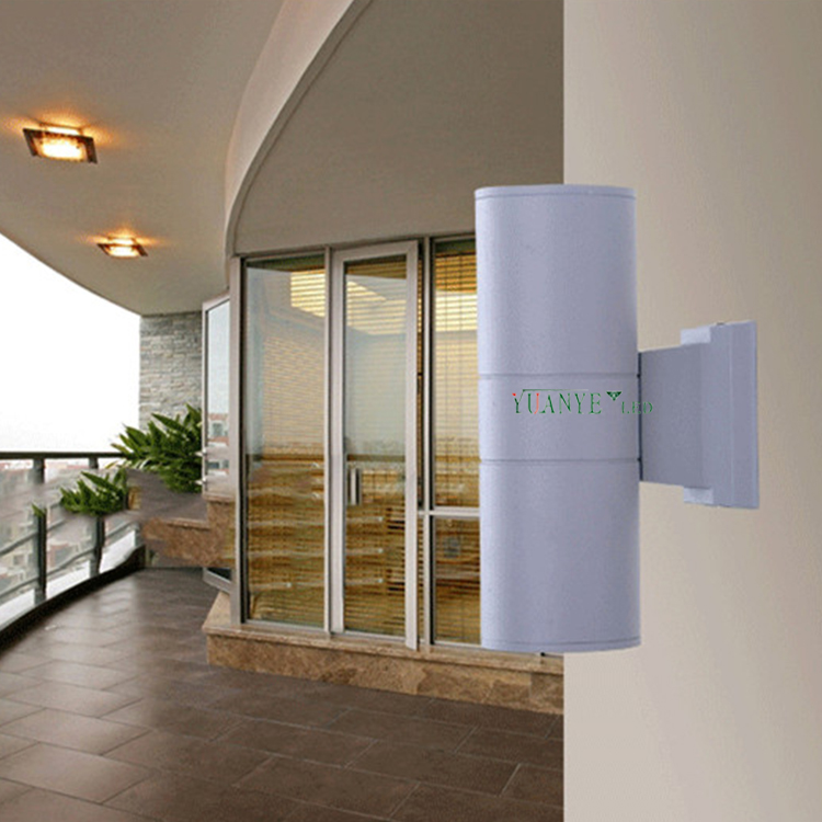 yuanyeled - Led outdoor saving wall light 2*6w aluminum smart twin head street light suspended mounting YY-BDR001 12