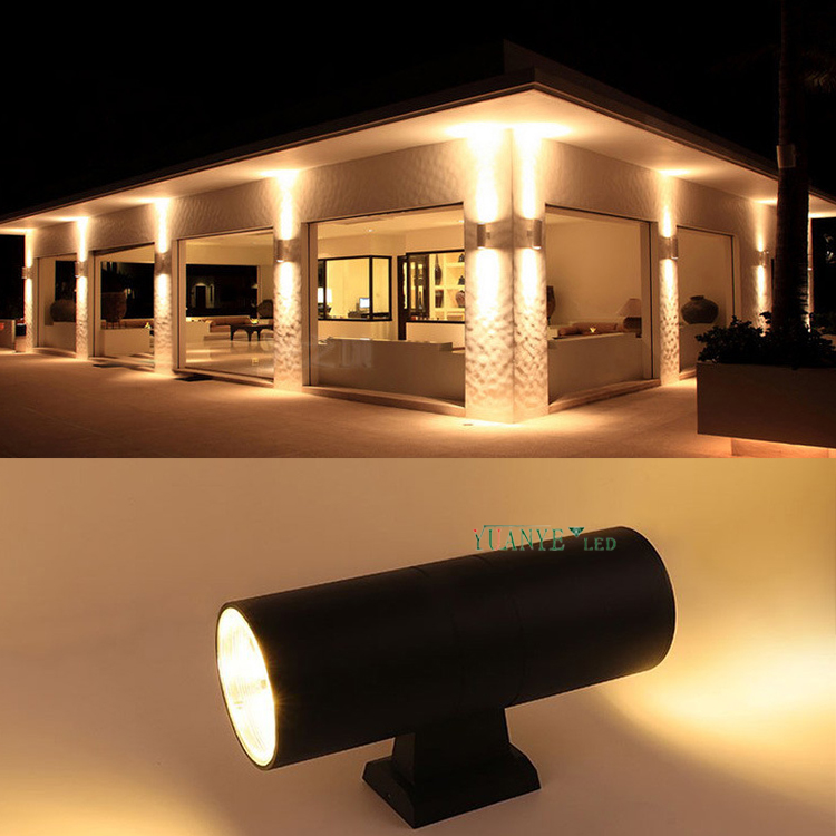 yuanyeled - Led outdoor saving wall light 2*6w aluminum smart twin head street light suspended mounting YY-BDR001 10