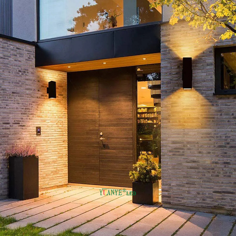 YuaNyELED-Twin Head Outdoor Wall Mounted Wall Light 3000K RGBW IP65防水YY-BDS007 11