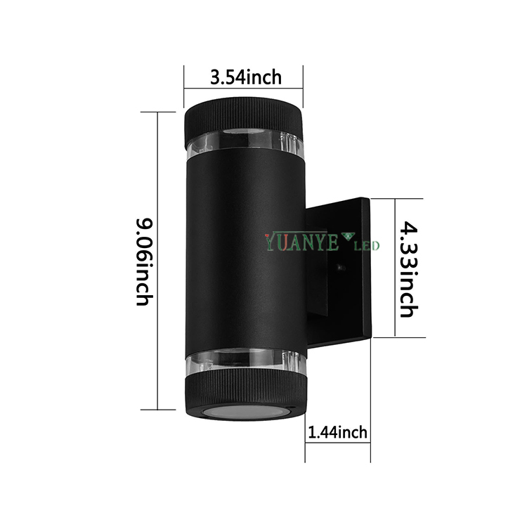 YuanyEled -Smart Wall Light Solar Lights 18W 24W屋外庭装飾DMX512 3000K IP65防水YY -BDR013 8