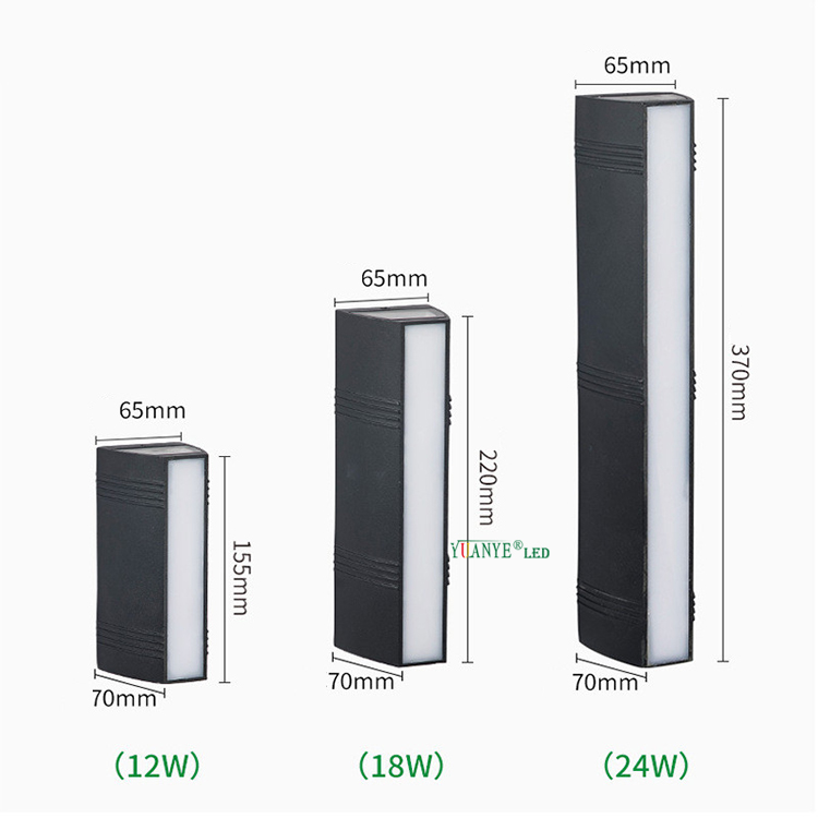 Yuanyeled - Lumière murale réglable extérieure IP65 Hanging Garden Lights Économie d'énergie pour le café YY-BDL009 7