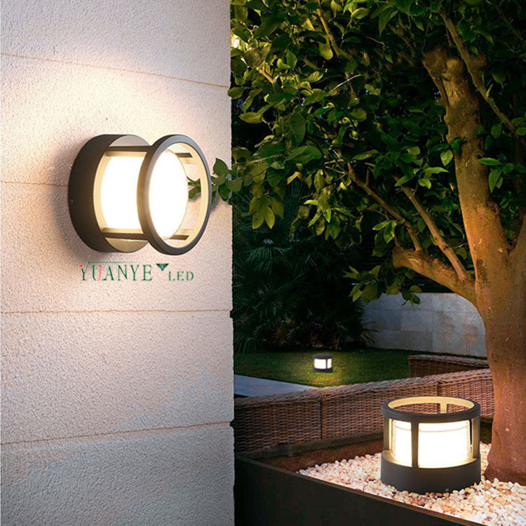 Yuanyed-внешняя настенная лампа водонепроницаемое пульт дистанционного управления алюминий 10 Вт 10 Вт AC85-265V Подвешенный монтаж YY-BDS030 10