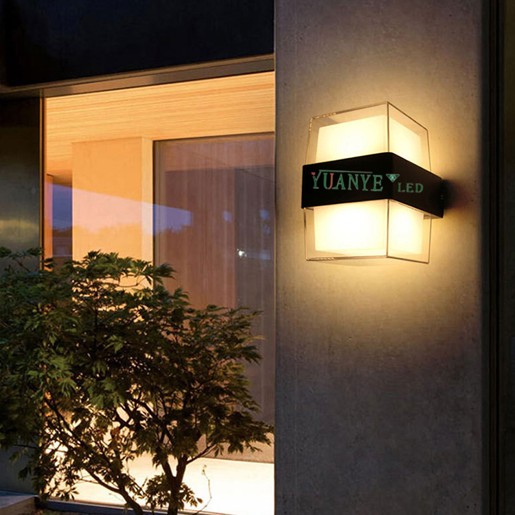 저전압 아크릴 LED 벽 라이트 정원 조명 조경 조명 방수 IP65 야외 YY-BDS036 12