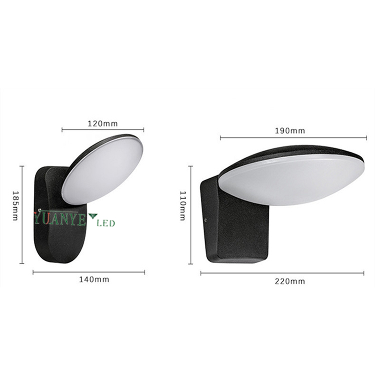 Yuanyed-светодиодная стена светильник мощный водонепроницаемый 3000 тыс. Алюминиевая фокусировка017 8