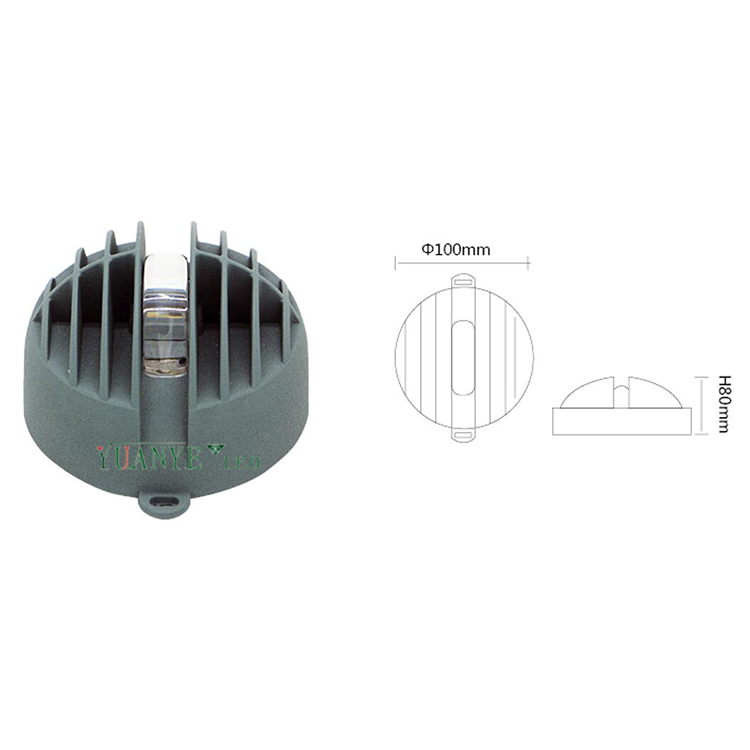 Yuanyeled - Luz de pared al aire libre moderna hacia abajo Luz hacia abajo 3W 6W IP65 IP65 Montado RGB A yy -BDW002 9