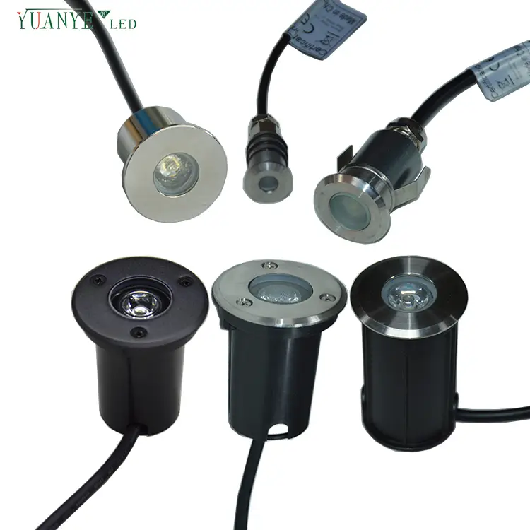 YUANYELED - LED LED LED FOCUS TERHADAP SPOTLIGHT IP67 1W 3W WATERPROOF LED DECK LANGKAH LANGKAH BERLAKU GARAT Tanah Lampu Lantai Lantai Lampu Lampu Lampu. n berulang produk 1