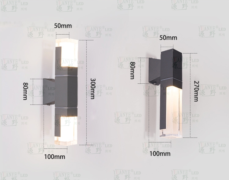 Yuanyeled - 5W 10W Acrilico in alluminio per interno lampada per camera da letto Lights Modern Lights Decoration Decorazione Light Light AD. N Ripeti il prodotto 7