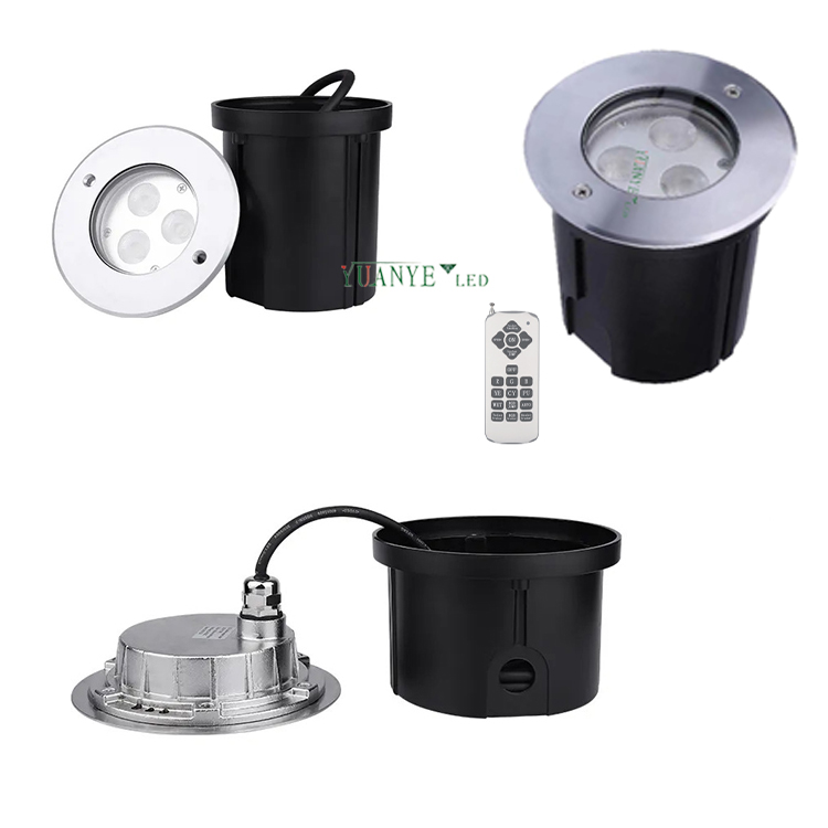 yuanyeled - DMX512 SchwimmlED -Pool Licht IP68 Unterwasserbeleuchtung ROHS DIA 118 mm 7W 9W 15W YY -YCDI 6