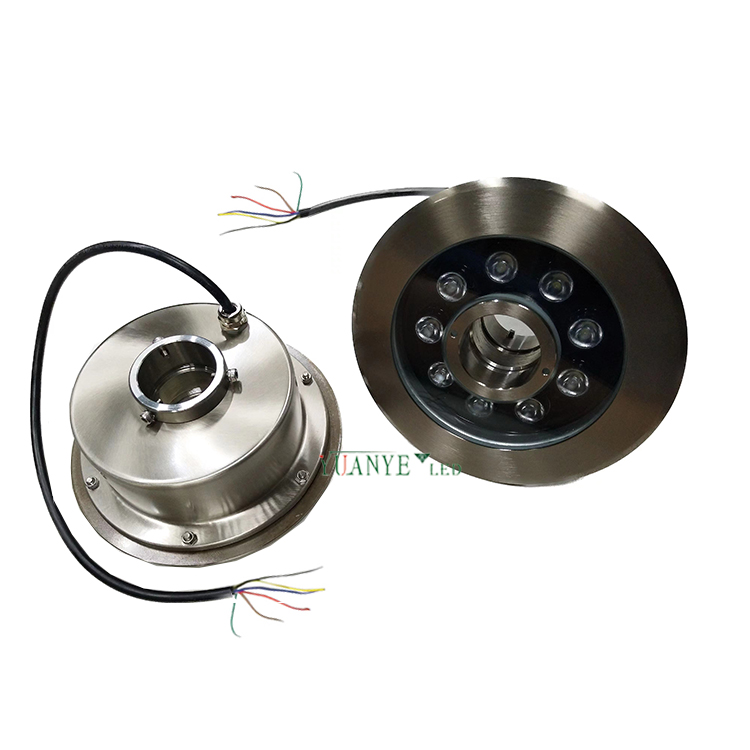 Yuanyeled - wasserdichte Unterwasserlichter 12W Ringbrunnen IP68 RGB LED Fountain Light YY -SDPG 9