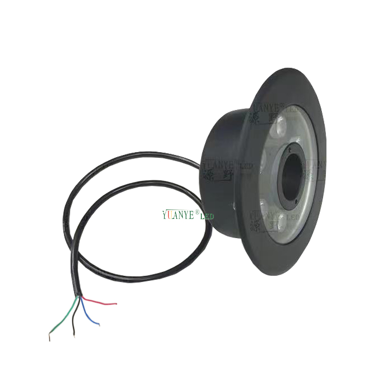 Black Powder Coated Finish Waterproof Underwater 18w Rgbw Dmx512 Dc24v Ip68 Dmx Led Fountain Light YY-SDPG 7