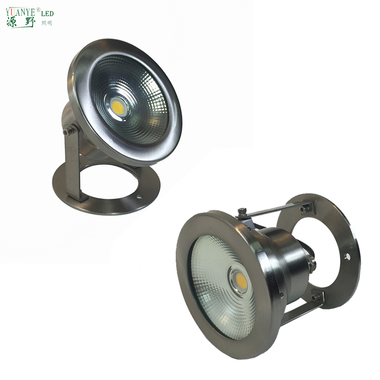 Anillo IP68 Fuente submarina de acero inoxidable 12v DC Piscina Ligera de luz Modelo de luz de inundación LED montada YY-SDTR 7
