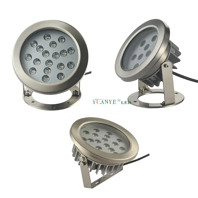 Spot LED sous-marin submersible Light Piscine 18W DMX RGBW 3000K Surface montée pour la rivière Bank Yy-Sdth 1