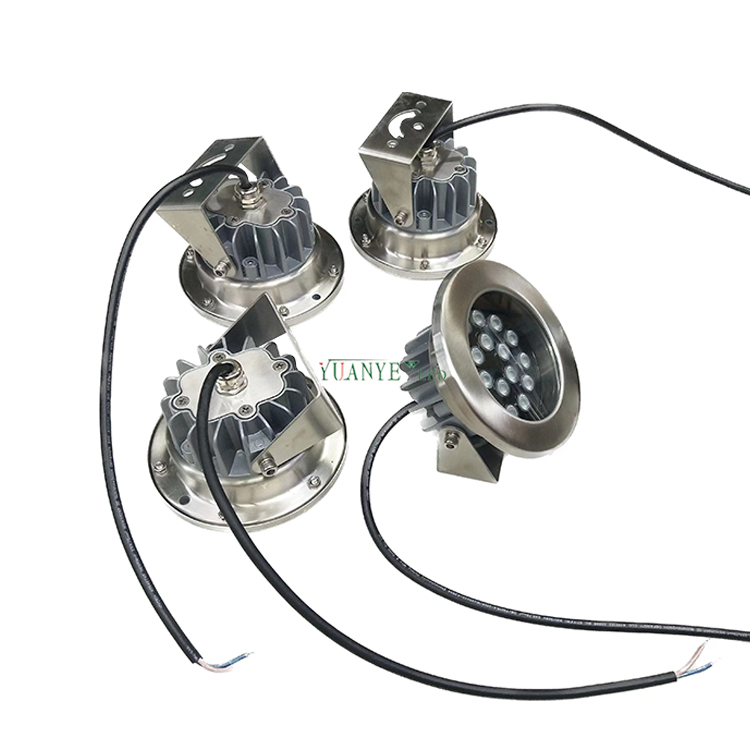 Spot LED sous-marin submersible Light Piscine 18W DMX RGBW 3000K Surface montée pour la rivière Bank Yy-Sdth 8