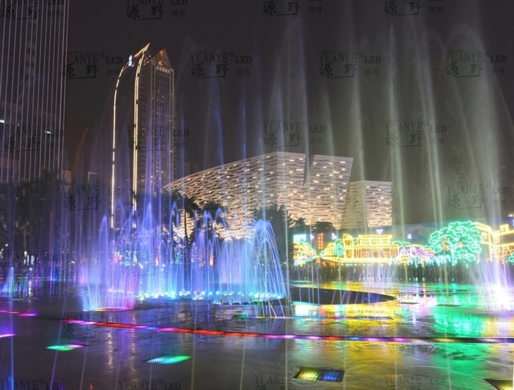 yuanyeled - lampu bawah air warna berubah kolam renang parti malam cahaya halaman kolam taman luaran air pancutan air air. n berulang produk 23