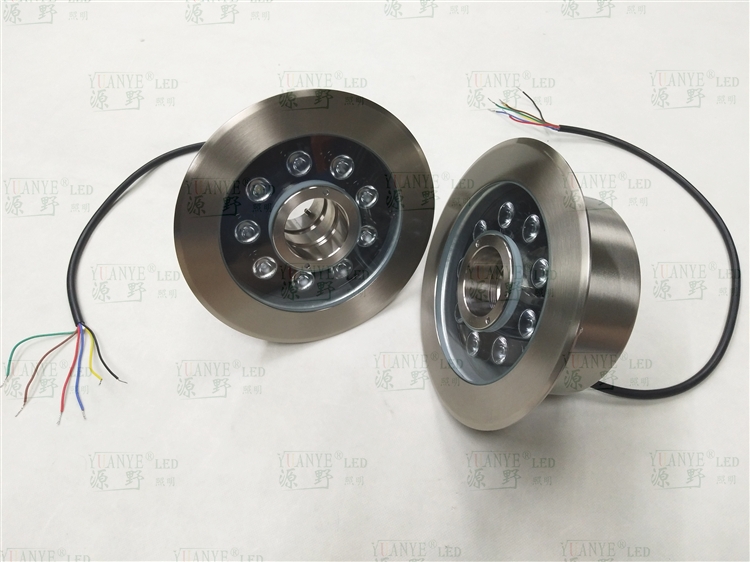 yuanyeled - Unterwasser volle Farbwechsel DMX512 WASHEROFTE IP68 WASSERAT 304 Edelstahl 24 V 12 V LED Fountain Light AD. n Wiederholungsprodukt 14