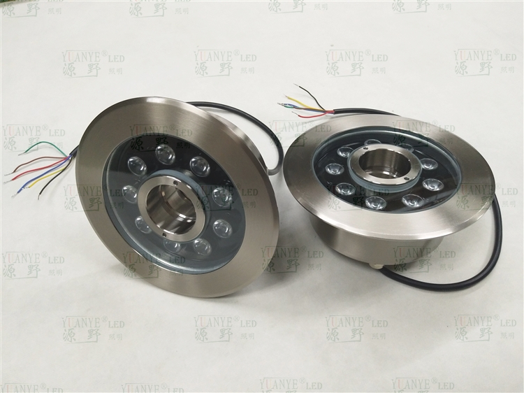 Yuanyeled - 15w 12v kolam bawah air donut cincin cahaya tenggelam dmx rgb air air pancut lampu ad. n berulang produk 13