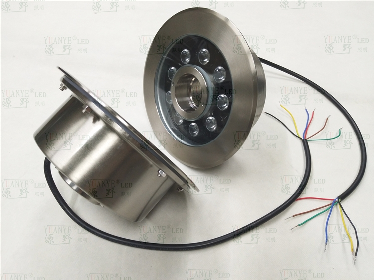Yuanyeled - 15w 12v kolam bawah air donut cincin cahaya tenggelam dmx rgb air air pancut lampu ad. n berulang produk 16