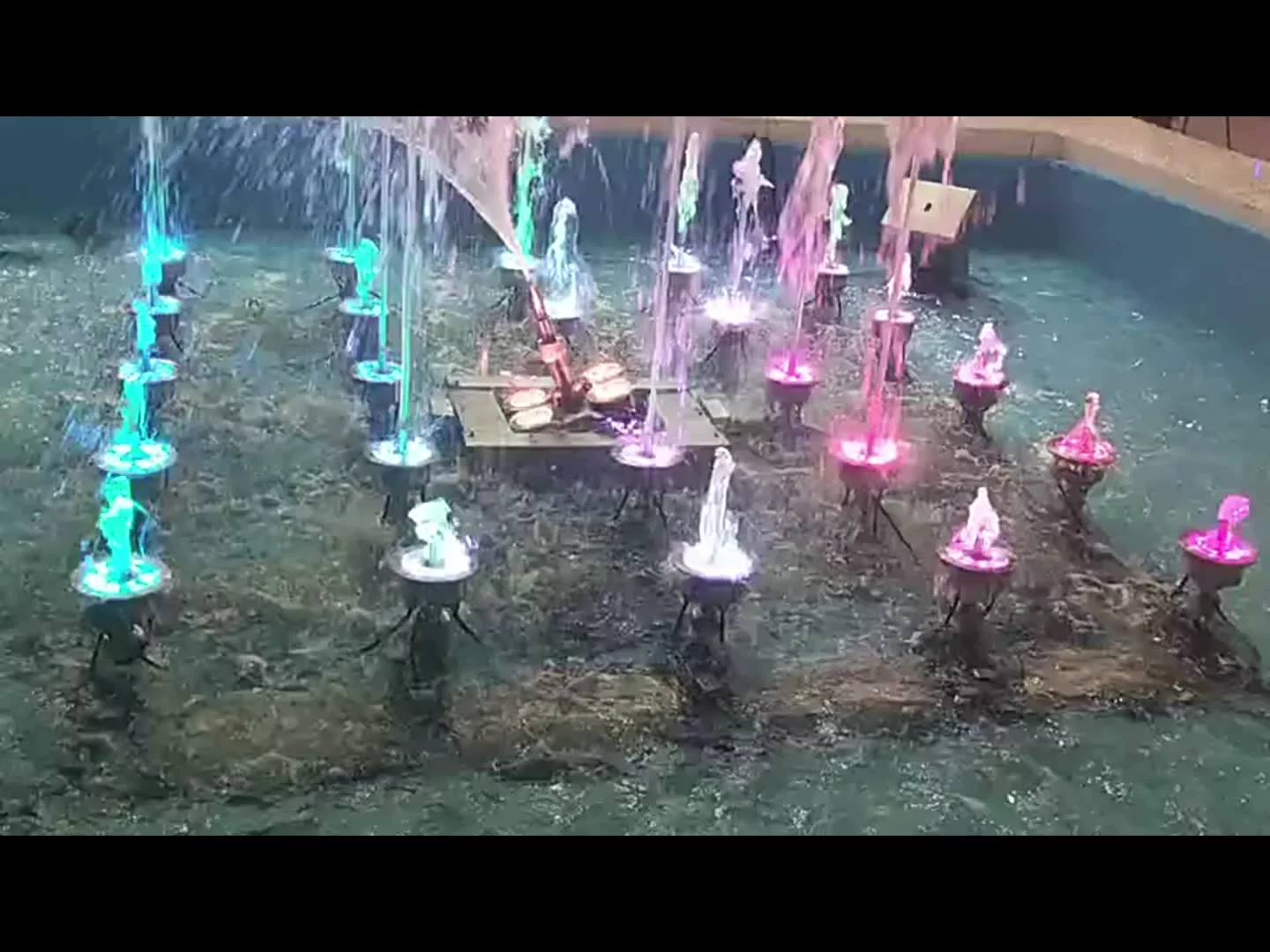 Yuanyeled - 256 warna RGBW DMX512 Dimming IP68 LED Kolam LED Kolam Underwater LED Night Pond Nozzle AD. n berulang produk 2
