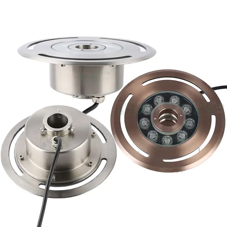 Yuanyeled - 12W RGB LED Unterwasser -Lichtpool -Lampe Edelstahlgehäuse wasserdichte IP68 Unterwasserbrunnen Lichter Anzeige. n Wiederholungsprodukt 1