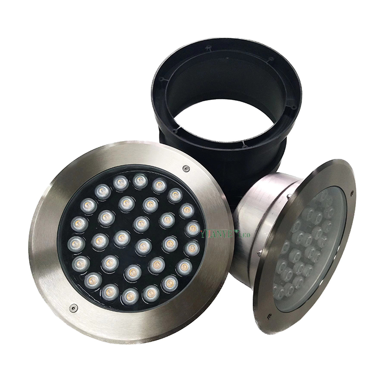 yuanyeled - Lampu Bawah Air Kalis Air RGB LED Tersembunyi Bawah Tanah 12w Dc 4000k Ip68 Untuk Kolam Renang Model YY-SDDB 2