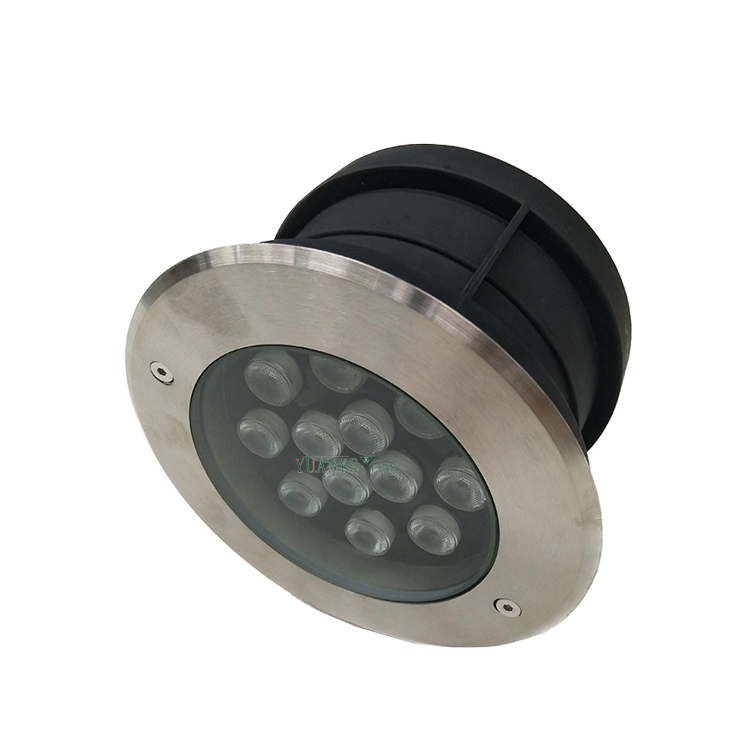 yuanyeled - Lampu Bawah Air Kalis Air RGB LED Tersembunyi Bawah Tanah 12w Dc 4000k Ip68 Untuk Kolam Renang Model YY-SDDB 3