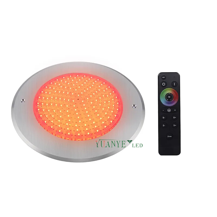 Lampu Kolam Renang Slim Underwater 316 Stainless Steel IP68 DMX512 DC 12V Fountain Lights Yy-Ycda Yuanyeled 8