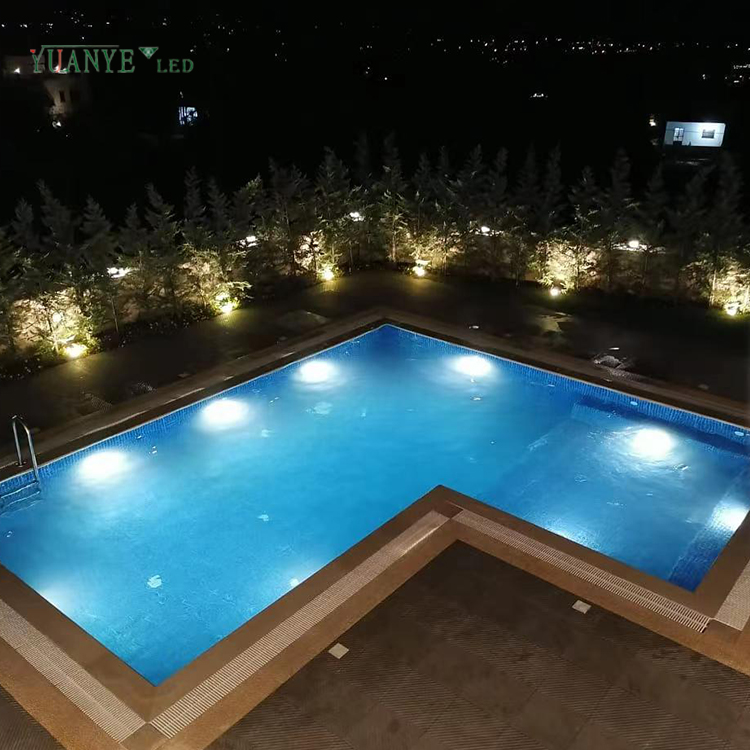Lampu Kolam Renang Slim Underwater 316 Stainless Steel IP68 DMX512 DC 12V Fountain Lights Yy-Ycda Yuanyeled 11