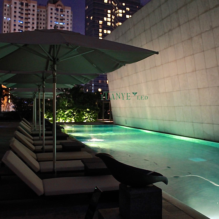 Lampu Kolam Renang Slim Underwater 316 Stainless Steel IP68 DMX512 DC 12V Fountain Lights Yy-Ycda Yuanyeled 13
