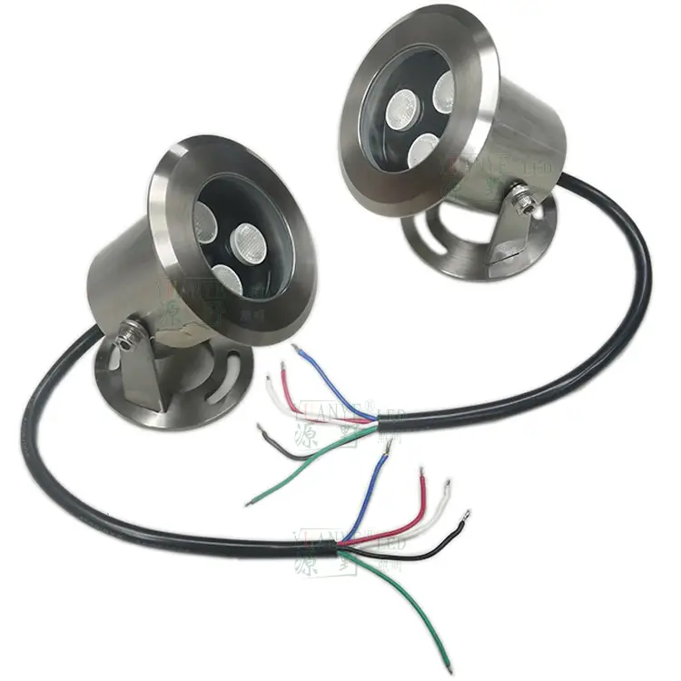 yuanyeled - 3w Dmx512 Rgb Round Stainless Steel 12v Pool Ip68 Flood Water Proof Outdoor Led Lighting Ac120v Recessed Underwater Led Lights Ad. n Repeat product 1