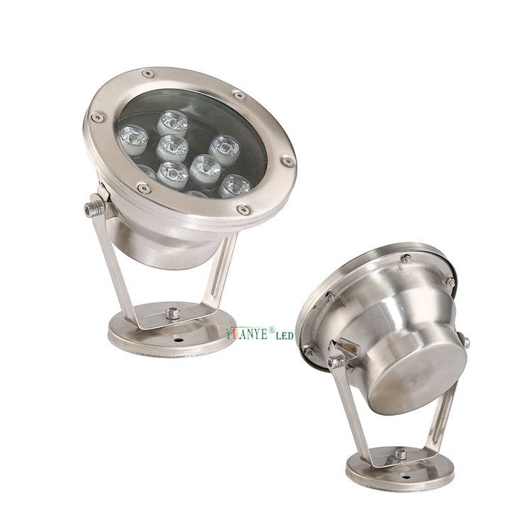 Yuanyeled - Pool LED Light RGB15W 3000K Surface de acero inoxidable de acero inoxidable Montado YY -SDTM 7