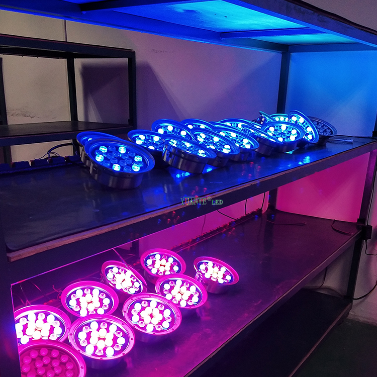 YuanyEled - Pool inundación submarina 24W DMX512 RGBW 3000K IP68 RGB RGBW 12V LED LIGHT YY -SDTM 9