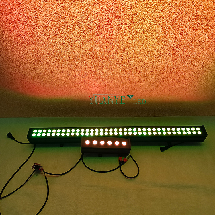 YuanyEled - Luz de tira LED ajustable Lámpara de lavadora de pared de la pared al aire libre DMX512 RGB RGBW ILUNTING AD. n repetir producto 10