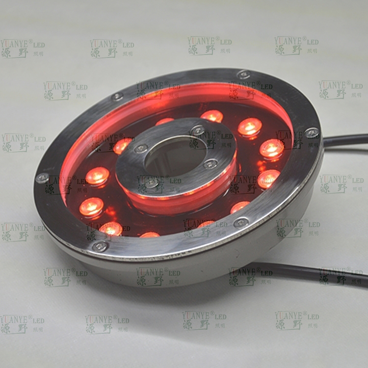 Yuanyeled - illuminazione a fontana professionale 12 LED in acciaio inossidabile n lampada per corpo in alluminio DMX512 AD. N Ripeti il prodotto 10