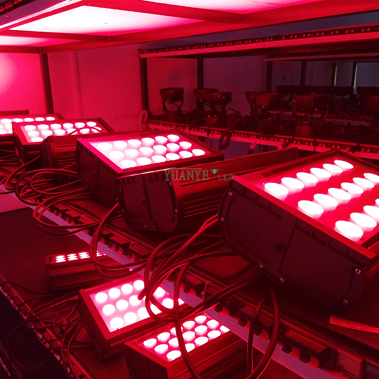 Yuanyeled - DMX512 Waterproof IP67 RGBW 4IN1 Lampu Banjir Fasad Lampu Lampu Tempat Cahaya. n berulang produk 12