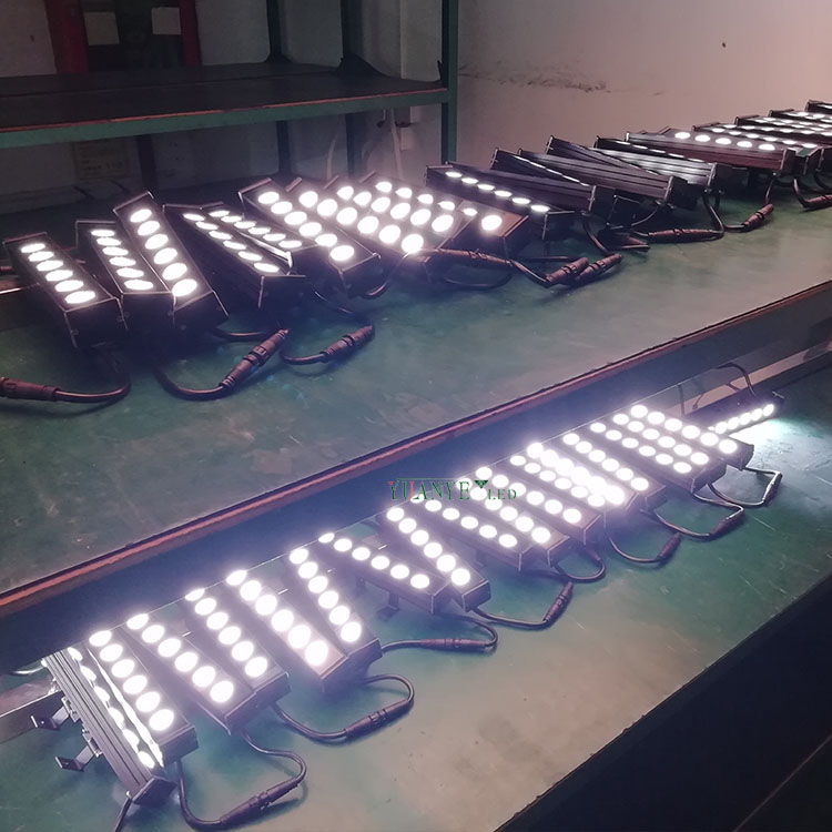 Yuanyeled - attraktiver Preis 9,84 Zoll DMX512 WALL WASHER RGBWY RGBWVU FÜR DEN BUCH -PROJEKT AD. n Wiederholungsprodukt 12