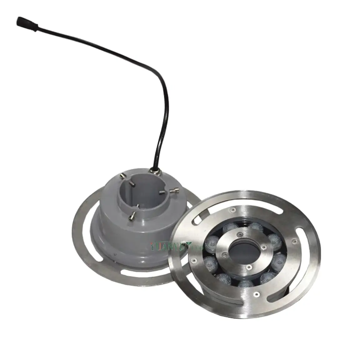 Yuanyeled - Pencahayaan bawah air moden 6W 9W 30 45 90 darjah lampu air mancur untuk landskap luaran 1