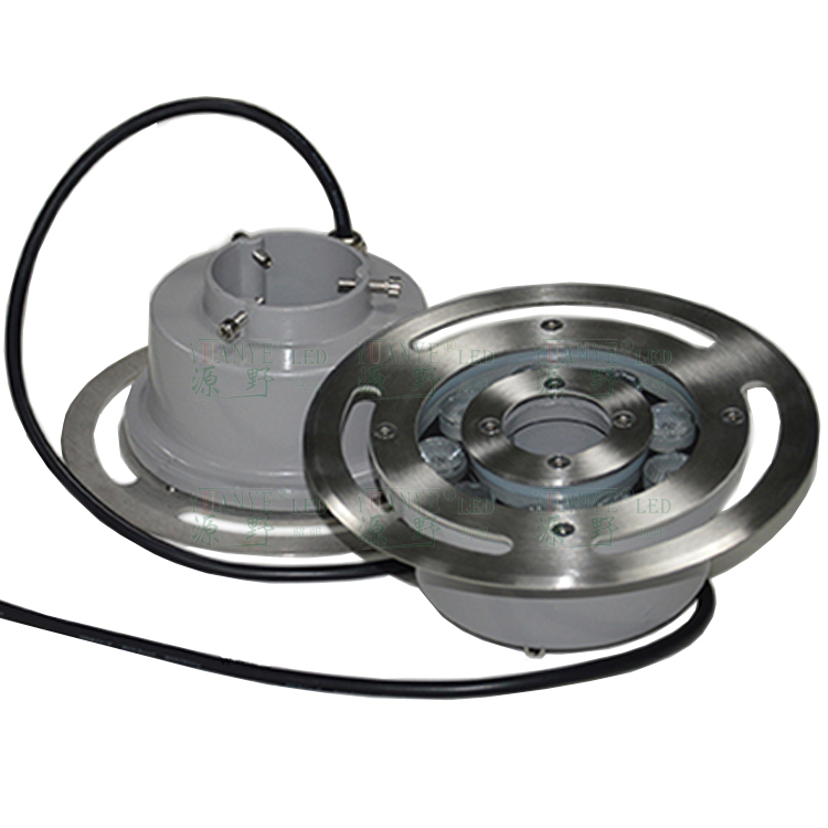 Yuanyeled - Moderne Unterwasserbeleuchtung 6W 9W 30 45 90 Grad Brunnenlampe für Landschaft im Freien 8