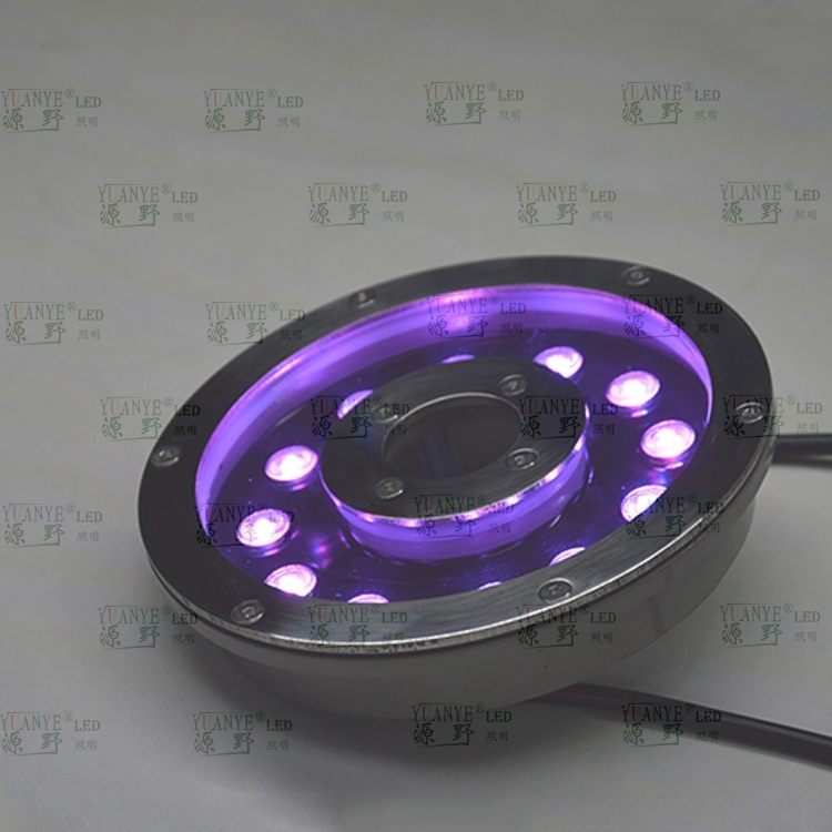 Yuanyeled - illuminazione a fontana professionale 12 LED in acciaio inossidabile n lampada per corpo in alluminio DMX512 AD. N Ripeti il prodotto 11