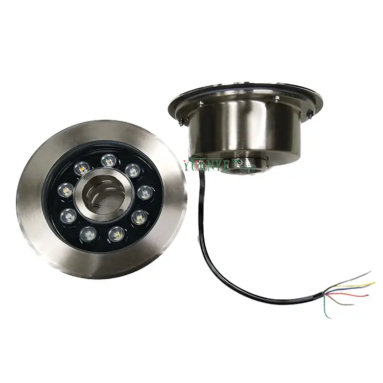 Yuanyeled - RGB LED Piscina Luces de batería de iluminación ascendente remota 2700K 3000K AD. n repetir producto 1