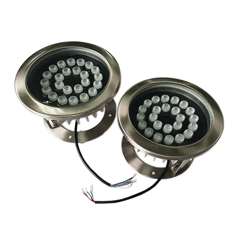 Yuanyeled - Alloggiamento in acciaio inossidabile in ingresso 12volt Wifi Control 6W 12W Piscina piatta RGB RGBW AD. N Ripeti il ​​prodotto 1
