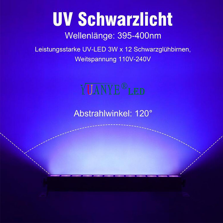 LED UV MUR LAVAGE LAVAGE POUR LACLUE D'ÉCLIGNEMENT POLALISE BAR LET LA LA LAGEMENT LINEAR MUR LET LAVE BAR YY-XQ6157 13