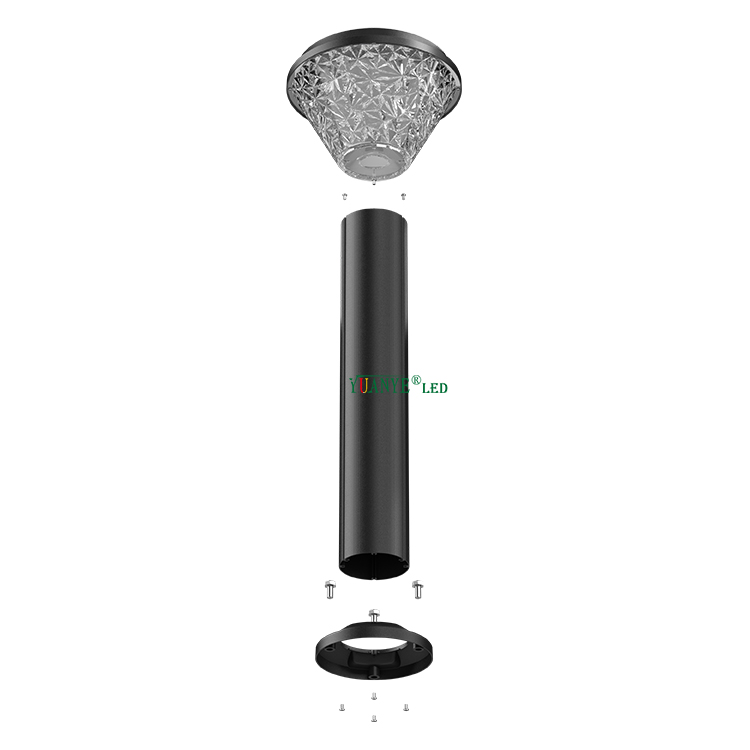 卸売LEDガーデンライトソーラーパネル6V 4W屋外DIA 245mm H690mmガーデンLEDライト3000K 4000K 6500K YY-DCDR245 7