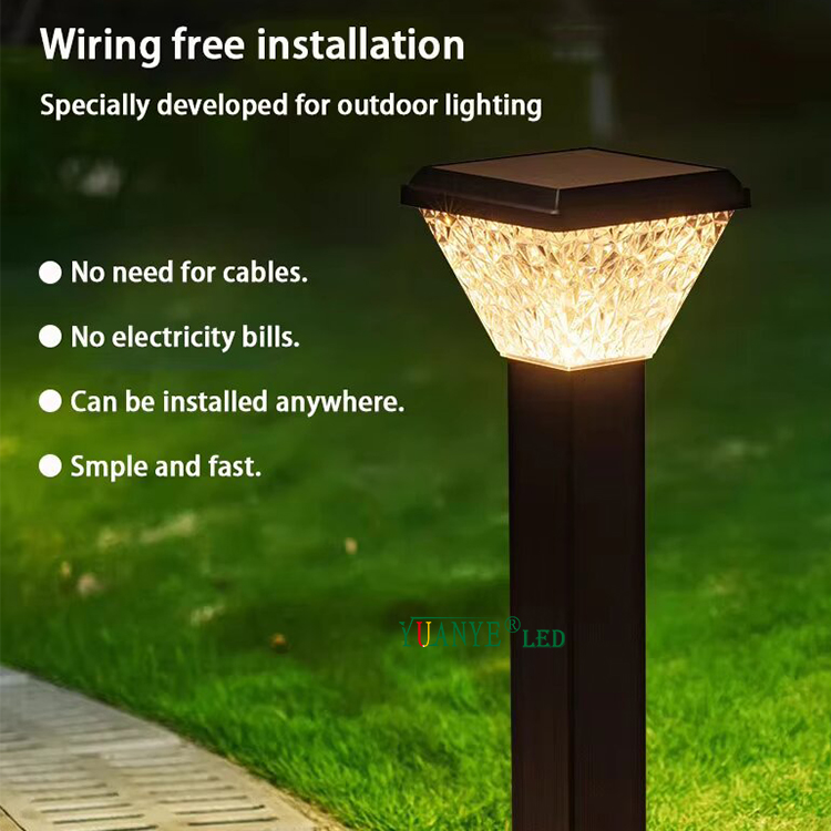 Iluminação do pátio Lawn Movimento solar de iluminação ao ar livre 2W IP65 RGB Luzes de jardim solares LED YY-CPDS186 9